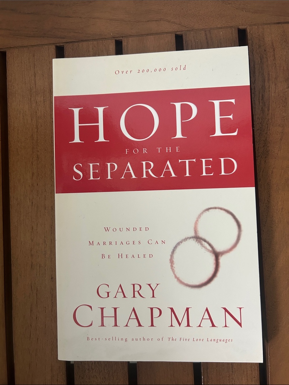 "Hope for the Separated" by Gary Chapman. Author of the five Love Languages